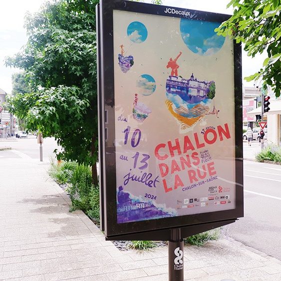 Poster - 120x176-chalon dans la rue